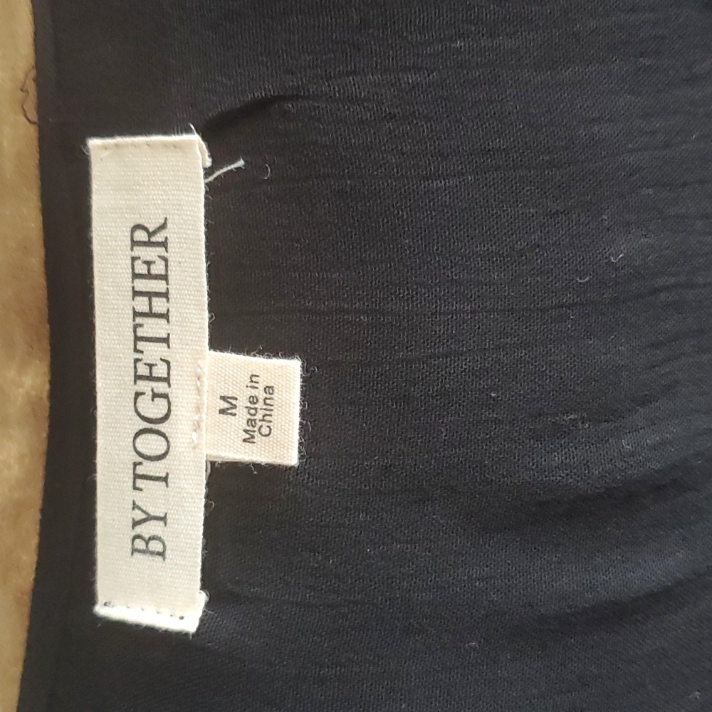 BY Together women's black embroidery top size M - Picture 9 of 15